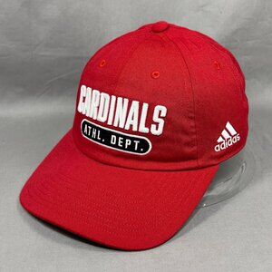 Adidas Louisville Cardinals NCAA Strapback Hat Red Kentucky USA Sample Dad Mens